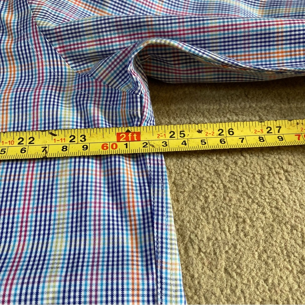 Orvis Checkered Multi-Colored Button Down Shirt L… - image 7